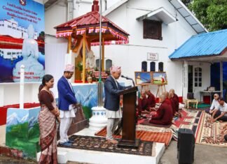 म्यान्मारस्थित नेपाली राजदूतावासमा बुद्धको मूर्तीको प्राण प्रतिष्ठा
