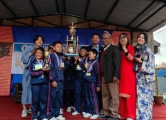 भक्तपुरमा आयोजित केन्दामा खेलको उपाधी सेकरिड हार्ट एकेडेमीलाई