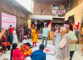 जेष्ठ नागरिकका विषयमा सरस्वतीखेलमा कचहरी नाटक प्रदर्शन