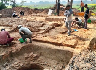 कोलिय गणराज्यको राजधानी उत्खननमा प्राचीन संरचना भेटियाे