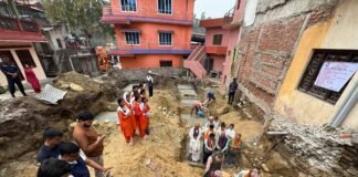 संस्कृति पर्यटन मन्त्रीबाट देवघाटधाममा श्री शङ्कराचार्य आश्रम भवनको शिलान्यास