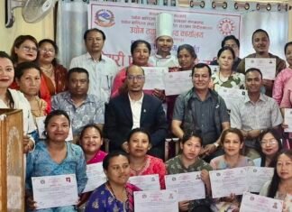 नेवारी परिकार बनाउने तालिम सम्पन्न मौलिक खानाको व्यावसायिकरणमा जोड