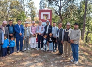 भगवती शाही स्मृती स्तम्भ उद्घाटन