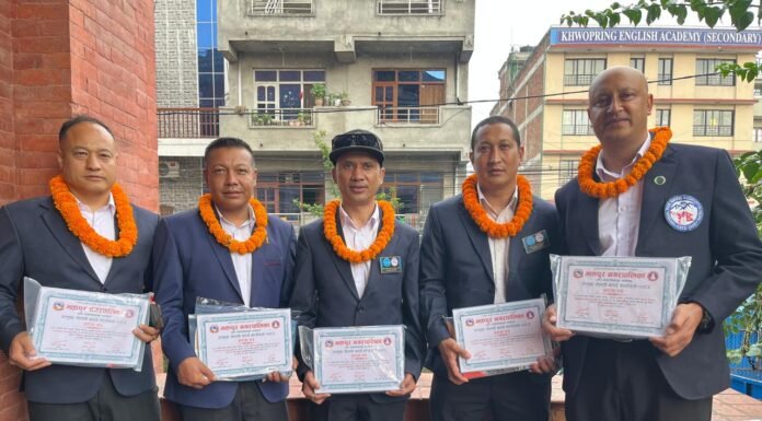 भक्तपुरमा किक बक्सिङ प्रशिक्षक सम्मानित