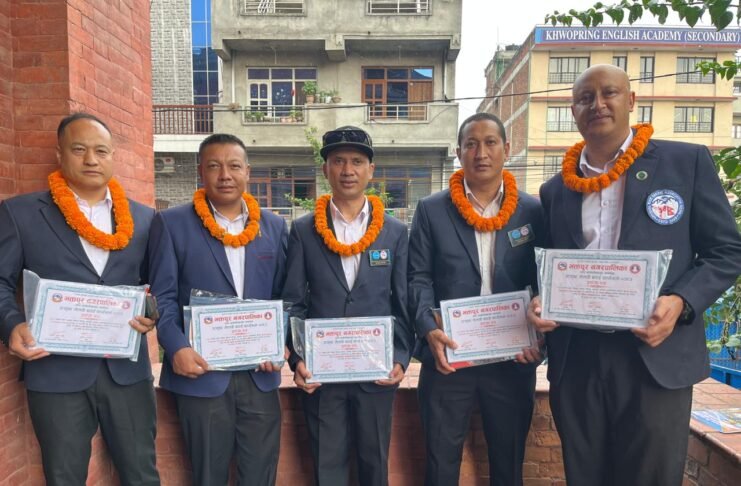भक्तपुरमा किक बक्सिङ प्रशिक्षक सम्मानित