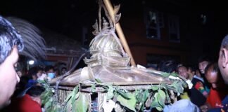 मरूटोलमा पद्मपाणी लोकेश्वरको जात्रा