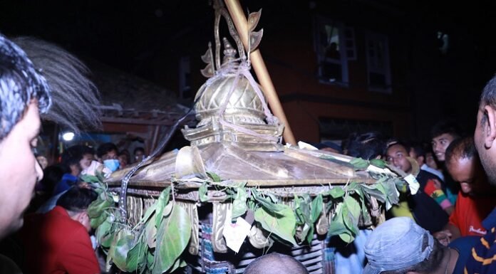 मरूटोलमा पद्मपाणी लोकेश्वरको जात्रा