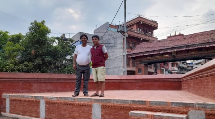 बाखा बजारस्थित महादेव मन्दिर परिसरमा परम्परागत दबु निर्माण सम्पन्न